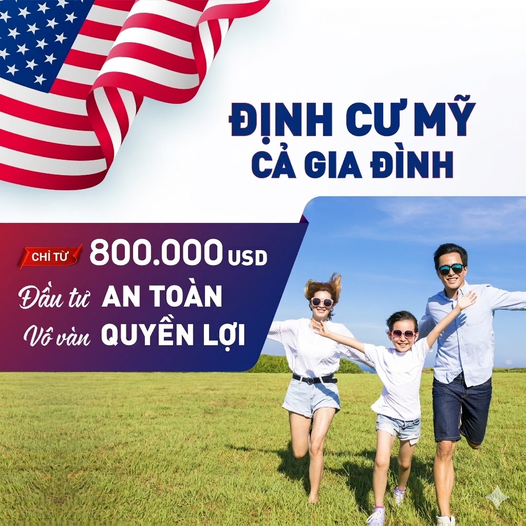 Đầu tư Mỹ nhận thẻ xanh